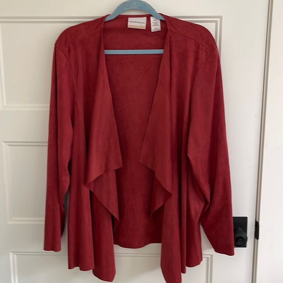 Alfred Dunner faux suede jacket 24W - Picture 1 of 3